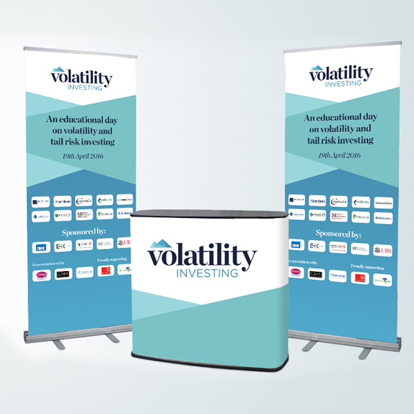 Reception Stand Banners and Desk